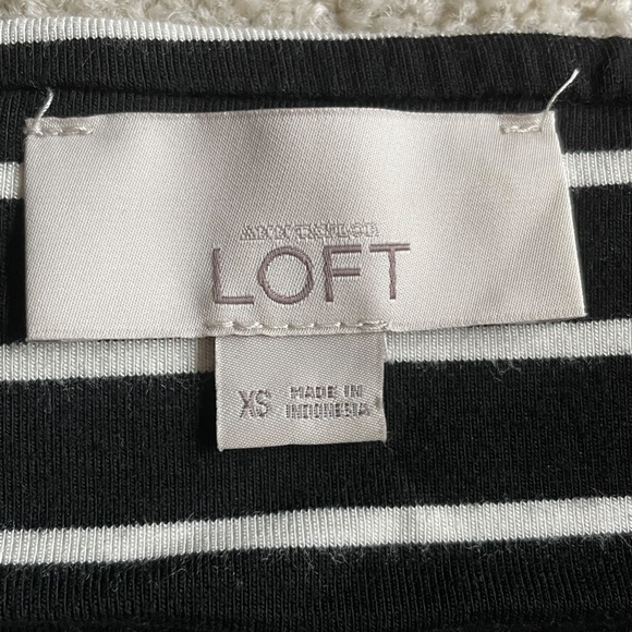 LOFT BLK & WHT  TUBE PENCIL BODYCON SKIRT SZ XS - Picture 6 of 7